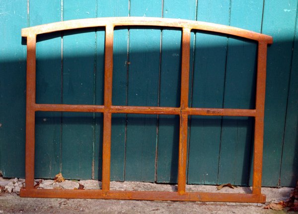 Großes Gussfenster, Stallfenster, Fenster, Bogen, Spiegel, 6 Felder