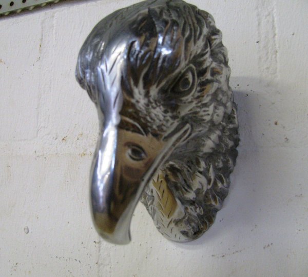 Neu !Großer Adlerkopf , Kopf, Vogel Greifvogel aus Aluminium, Greif Lebensgroß Metallguss !!