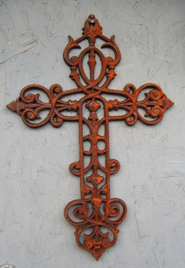 Eisernes, Kreuz, Grabmal, Gusskreuz, Friedhof, Kruzifix, Kirchenkreuz