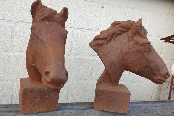 Horse, Pferdekopf, Pferdebüste, Sockel, Pferd, Eisen, Skulptur, Statue, Figur