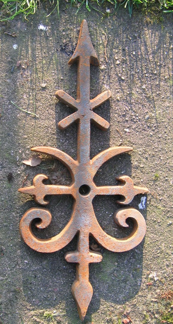 Maueranker, Pfettenanker, Gusseisen Kreuz Ornament, Anker, Wanddekor, MA1